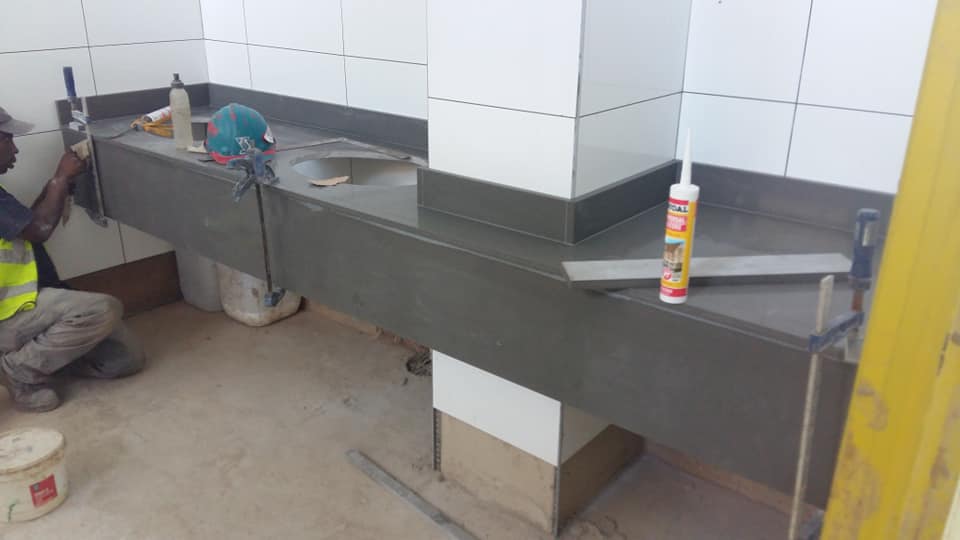 NPA building Pietermaritzburg - Vanities in Quartz